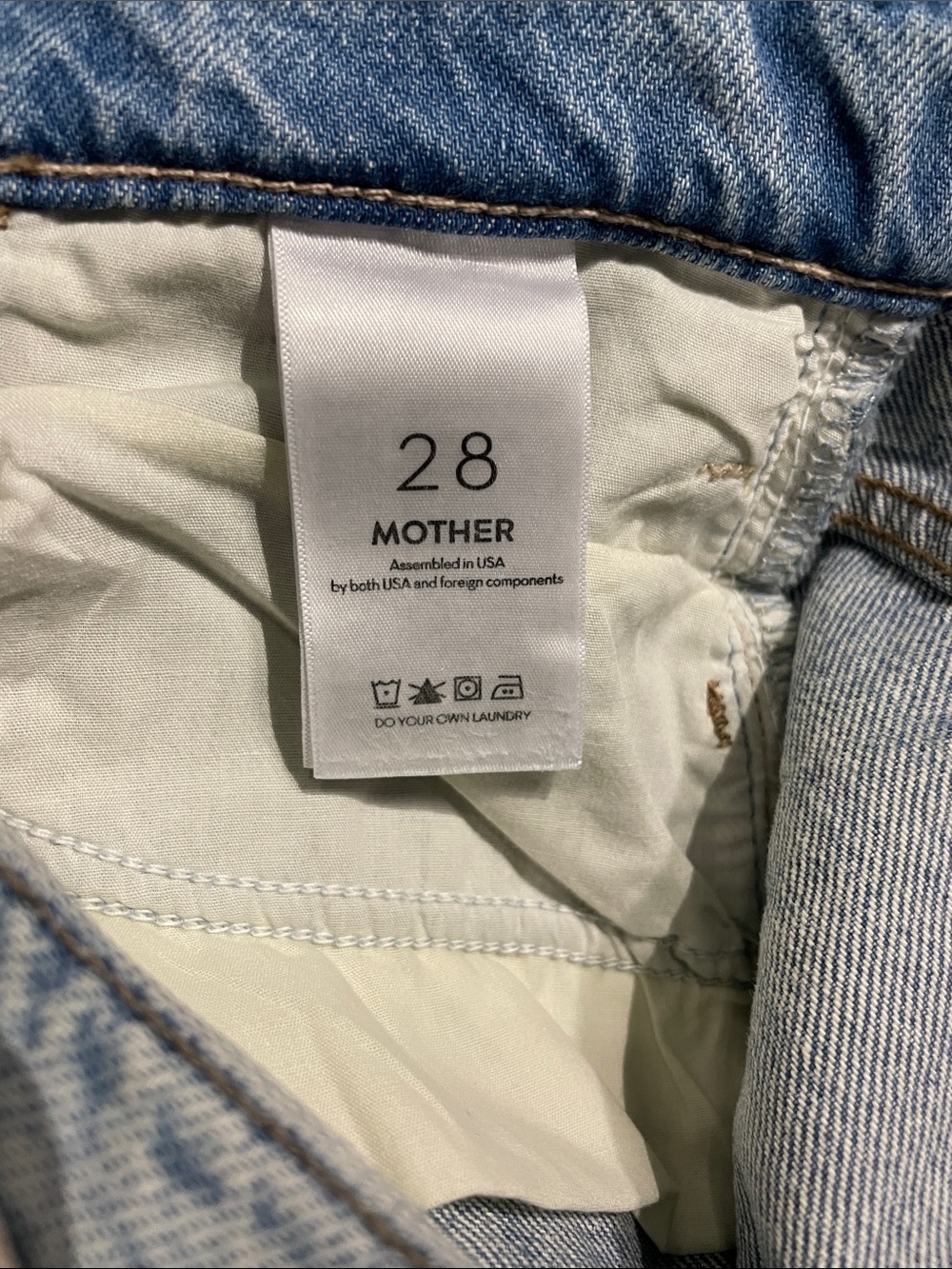MOTHER Light Wash High-Rise Wide Leg Jeans - Picture 8 of 14